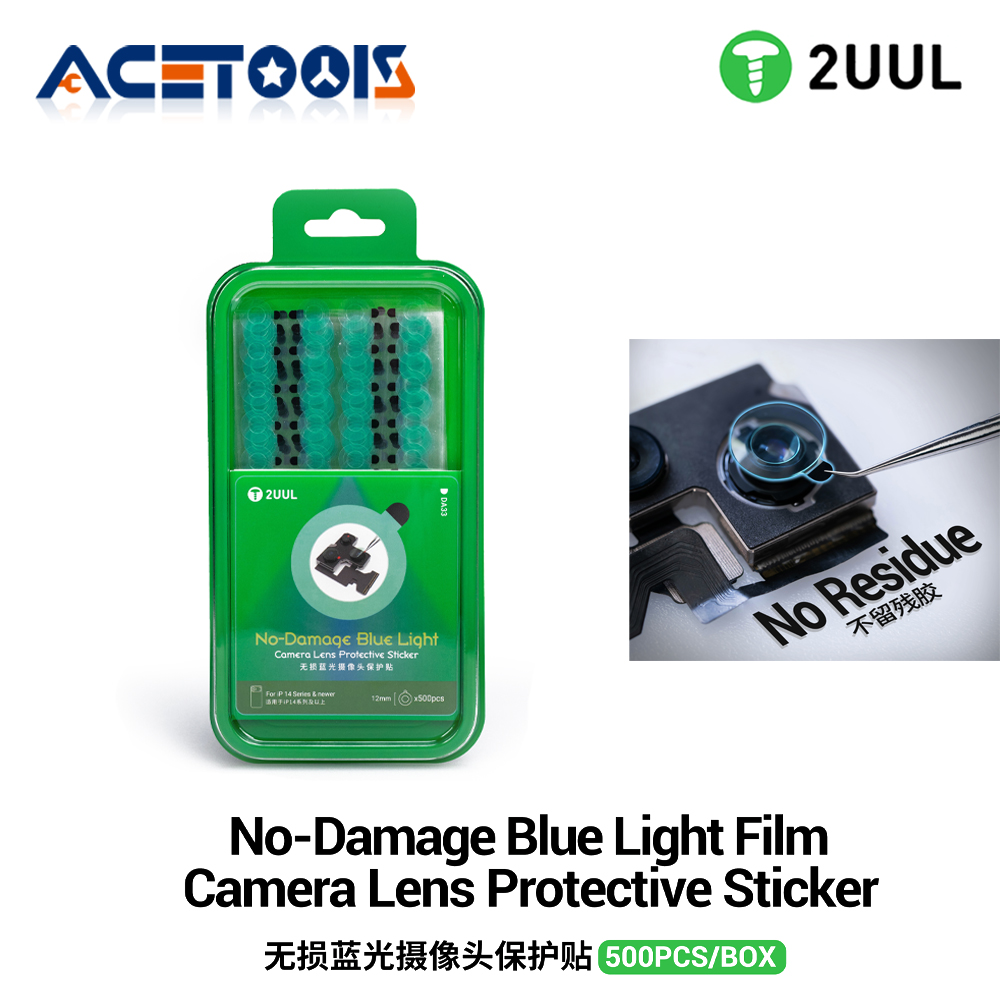 Anti Blue Light Film - 2UUL DA33 Kamera Lensi Koruyucu Etiket,
