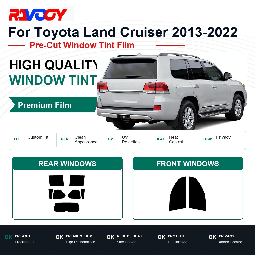 Privacy Screen Protector - Toyota Land Cruiser 2013-2022 Ön ve