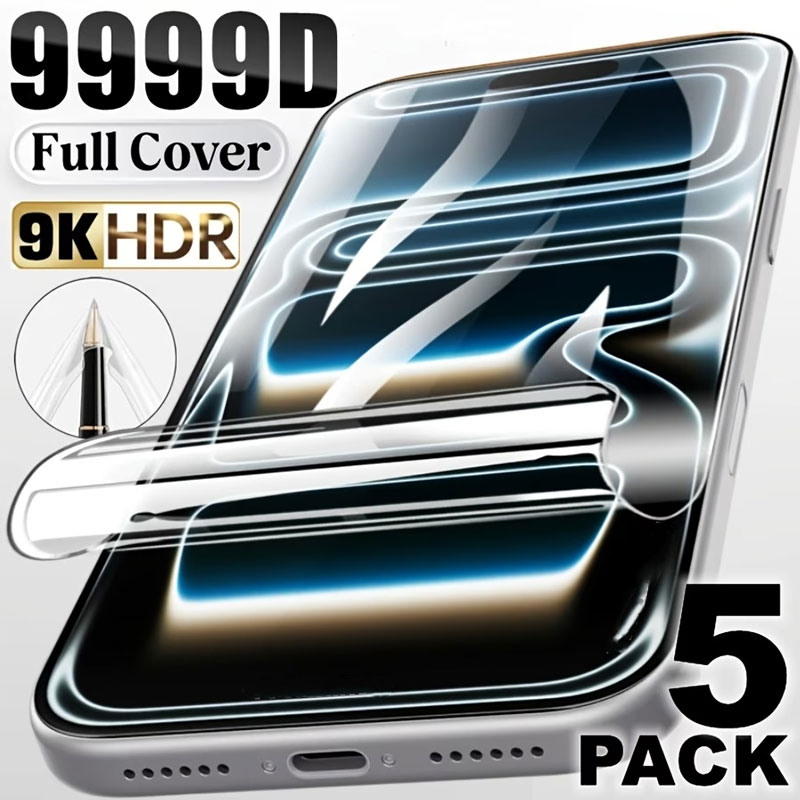 Hydrogel Screen Protector - 5 Adet Tam Kaplama Hidrojel Film