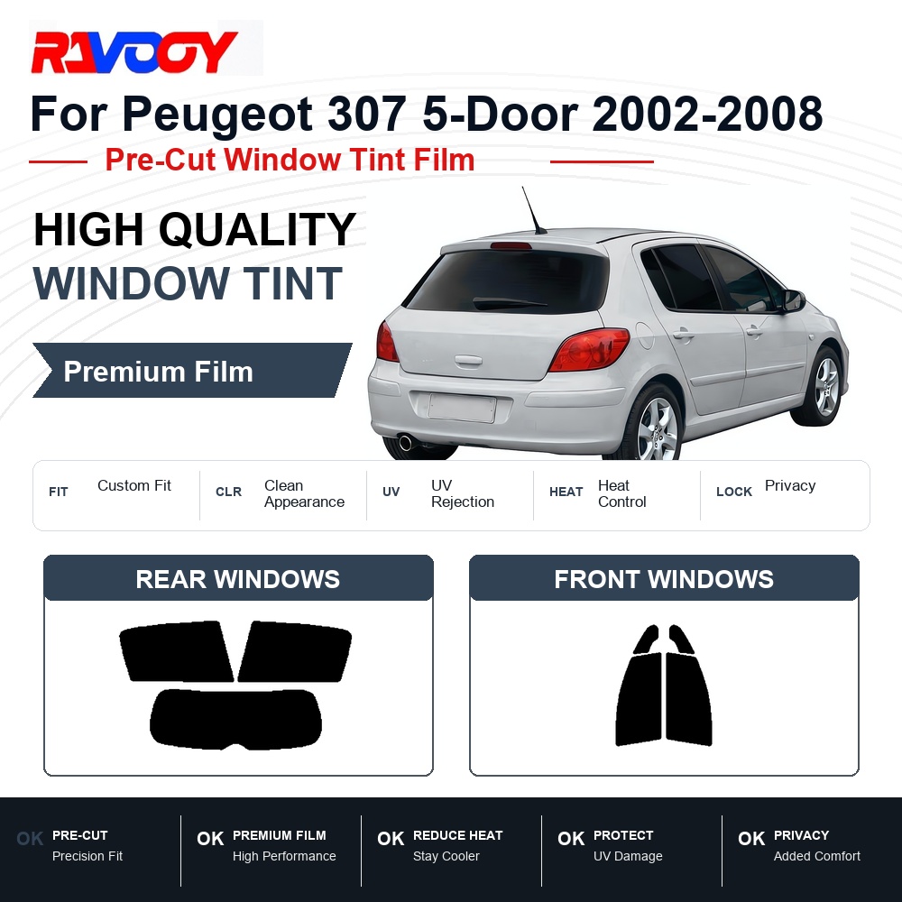 Peugeot 307 5 Kapılı 2002-2008 - Privacy Screen Protector incelemesi ve fiyatı
