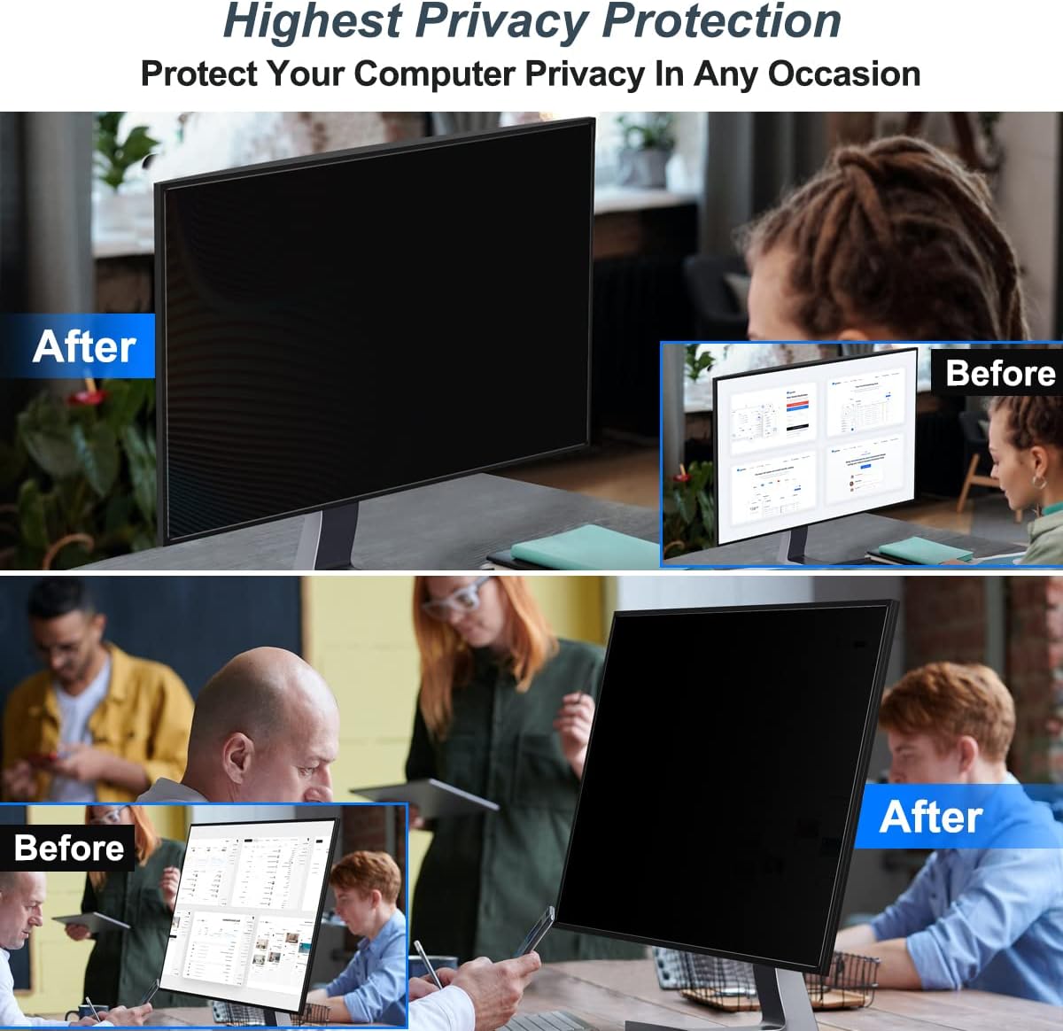 2 paket 24 inç bilgisayar gizl - Privacy Filter 2Pack incelemesi ve fiyatı